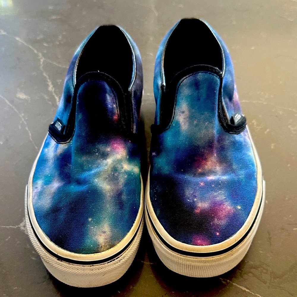 Vans Galaxy Print Kids Slip-On Shoes size 2